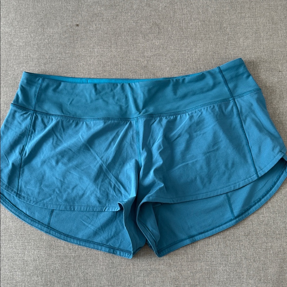 Lululemon Speed Up Short 2.5 - Teal - Picture 2 of 3